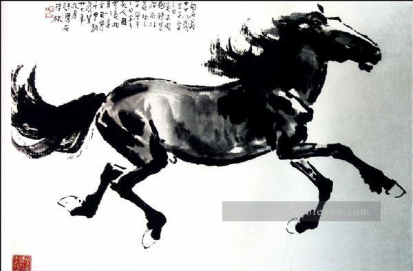 XU Beihong cheval 2 vieille Chine à l’encre Peintures à l'huile
